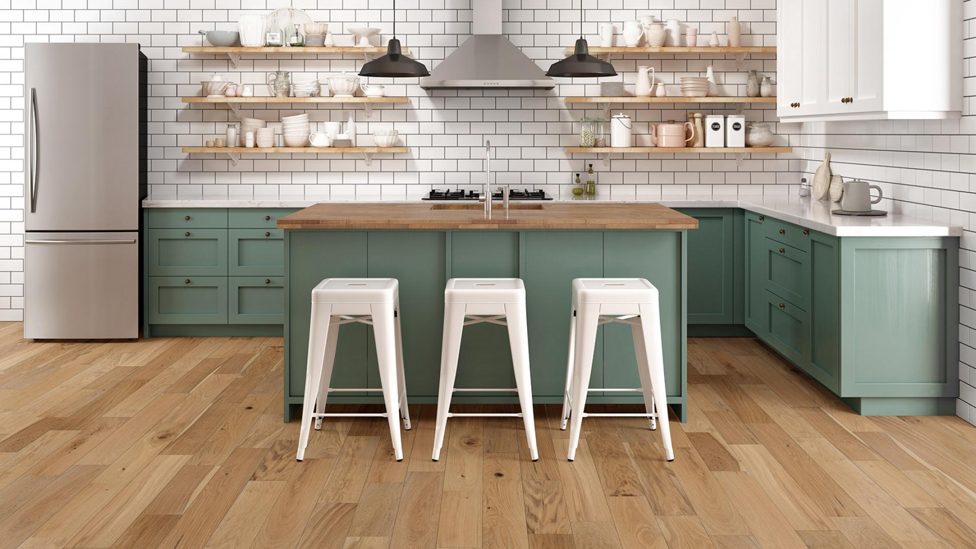 Brushed Oak 'Sandpaper' Kentwood Flooring