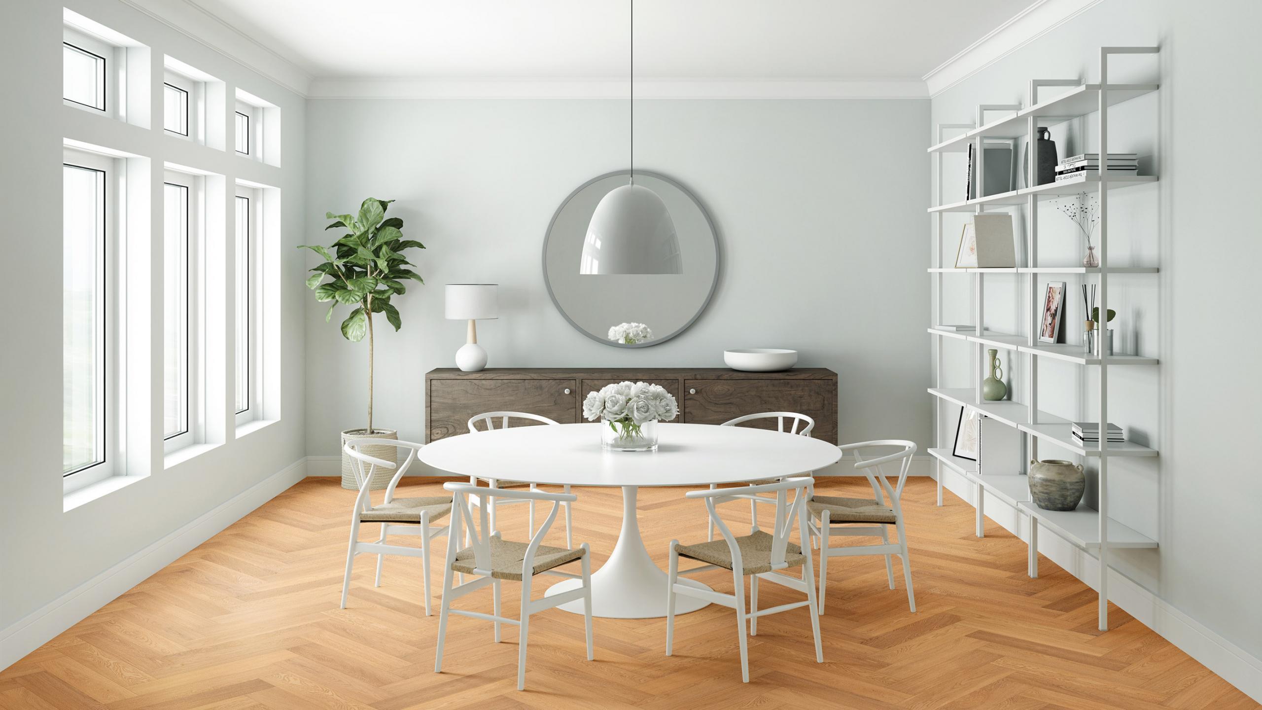 Brushed Oak Morning Sun Herringbone