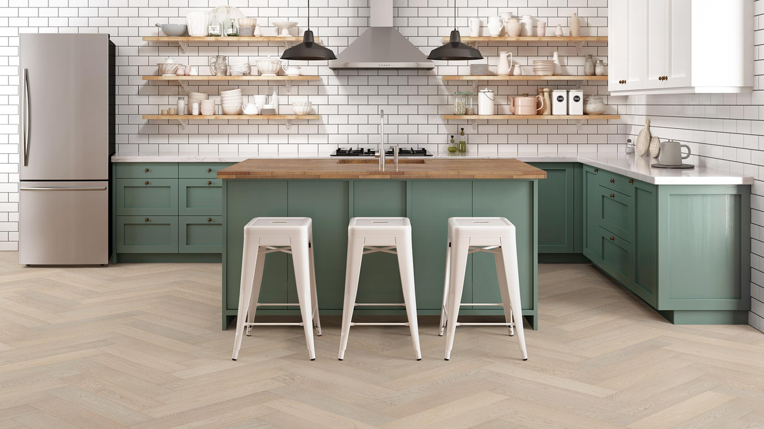 Brushed Oak Summer Day Herringbone